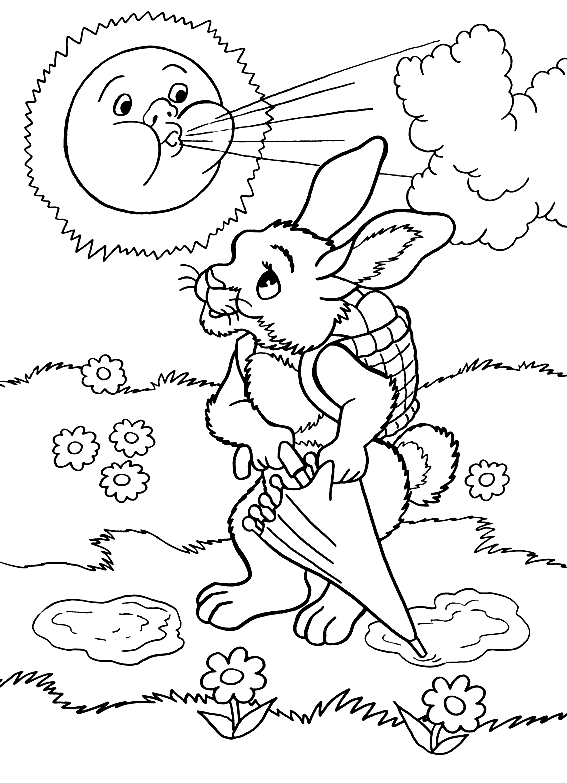 Zwierzęta wiosną kolorowanki